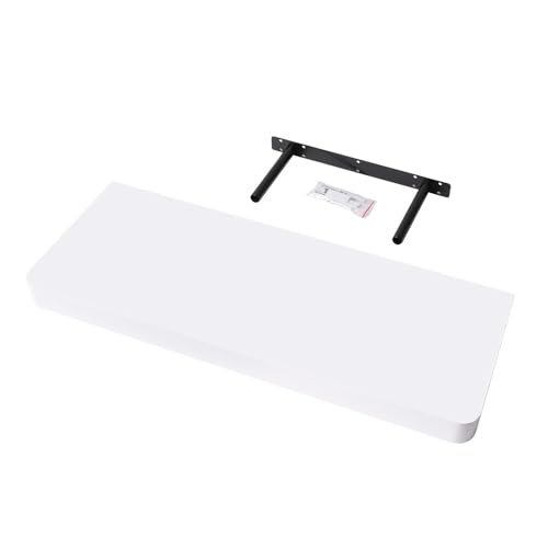 Velano - Wandregal 60x24 cm - Schweberegal - Hängeregal - Regalbrett - Bücherregal - Weiß - Küchenregal - Deko Wohnzimmer - Gewürzregal