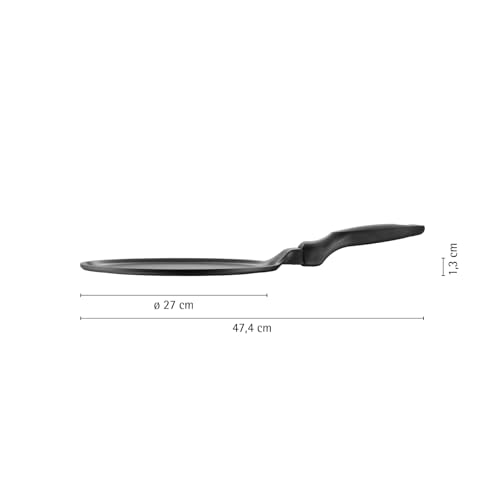 WMF Devil Crepe Pfanne Induktion 27 cm, Crepes Pfanne, Pfannkuchenpfanne mit Teigverteiler und Holzschaufel, Aluguss beschichtet 6