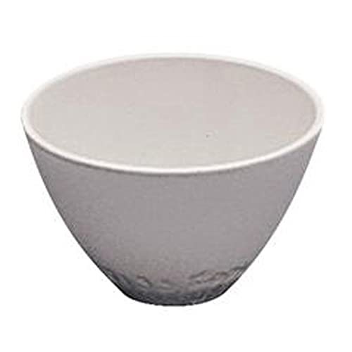 Creuset en porcelaine résistant aux acides forme large blanc glacé 100mL