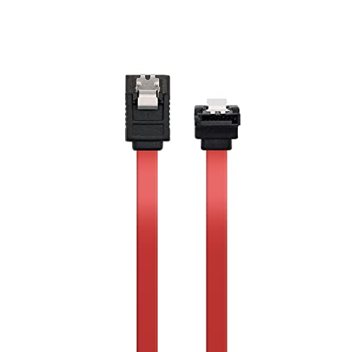ewent SATA III Cable Speed 6 GBits with Metal Clips SATA L-Type SATA L-Shape - SATA L-Shape 90 50 cm Red