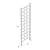 Dura-Trel Elmwood 22 by 75 Inch Indoor Outdoor Garden Trellis Plant Support for Vines and Climbing Plants, Flowers, and Vegetables, with Ground Anchors White