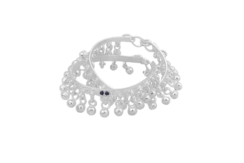 Image of Pure 999 Silver Anklet (Payal) For Baby Girl | Payal for Baby Pair of one