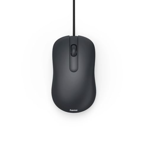 Image of Hama CM-100 Optical 3-Button Mouse, Cabled, Black