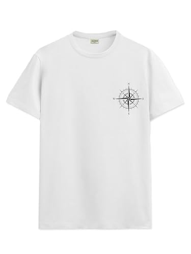 Image of ADRO Unisex 100% Cotton Regular Tshirt | Printed | Graphic Printed | Chest Printed