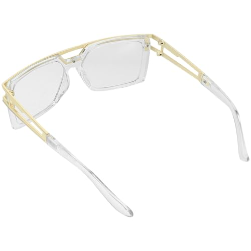 Beavorty Retro Metal Sunglasses Trendy Hip-hop Glasses Men's Women's Festival Shades