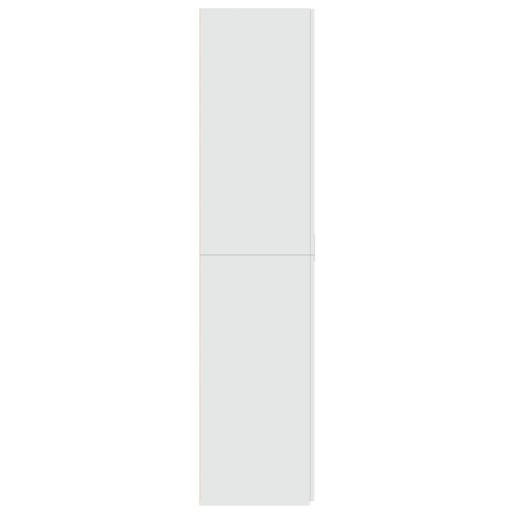 vidaXL Armadietto alto bianco 70 x 42,5 x 185 cm legno con mensola