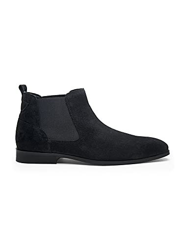 Image of Teakwood Suede Leather Mid Ankle Classic Boots Shoes for Men