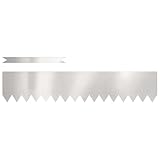 Vopese Edelstahl Rasenkanten 100 cm Silber - Gartenumrandung für Au?enbereich, Terrassen und G?rten Model3335778
