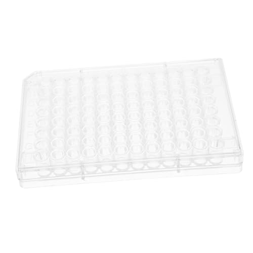 TIDTALEO 2-Piece Lab Cell Culture Plate for Tissue Culture 96-Well Plastic Plate Laboratory Use