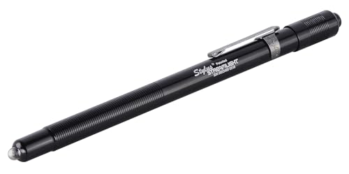 Streamlight 65022 Stylus 3-AAAA LED Pen Light, Black with Ice Blue Beam, 6-1/4-Inch