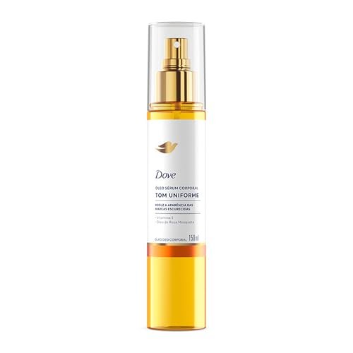 Dove Óleo Corporal Sérum Tom Uniforme Vitamina E e Óleo de Rosa Mosqueta 150ml