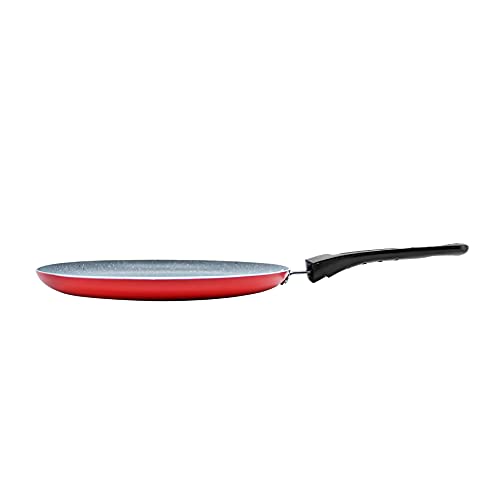 YAZI Frigideira Tapioqueira Panquequeira Antiaderente Alumínio Yaflon Colorline 22x3cm Vermelha - YA