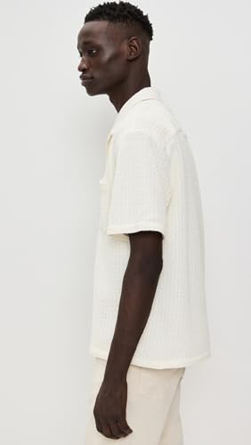 FRAME Men's Open Weave Short Sleeve Shirt4