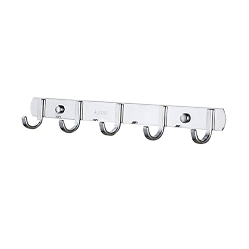 PRETYZOOM Stainless Steel Wall Hooks Door Hanger Decorative Hangers Rustproof for Kitchen Bathroom