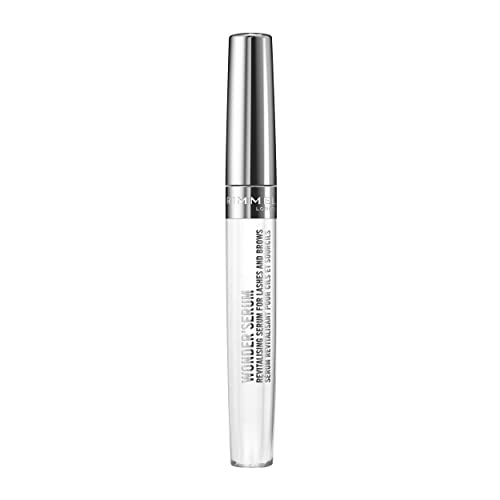 Rimmel Wonder’Serum Lash and Brow Serum, Stimulates Lash Growth, Strengthens Lashes, Mess-Free Application, 100, Clear, 0.37oz
