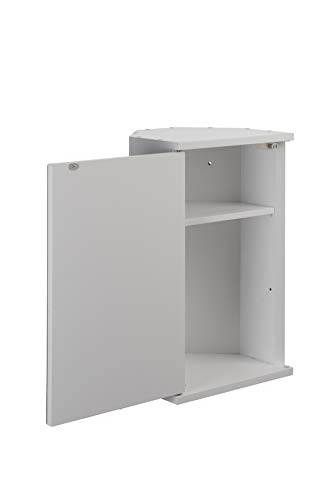 Croydex Simplicity Self-Assembly 1 Door Corner Mirror Cabinet (FSC MDF), White Croydex Simplicity Self-Assembly 1 Door Corner Mirror Cabinet (FSC MDF), White