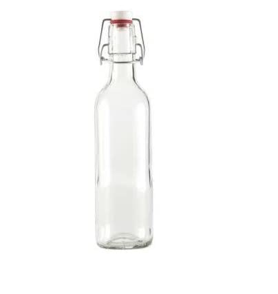 Nakpunar 12 pcs Swing Top Glass Bottles, 12 Ounce - Set of 12
