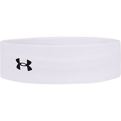 Diadema de juego Under Armour original elástica resistente para mujer blanca y negra