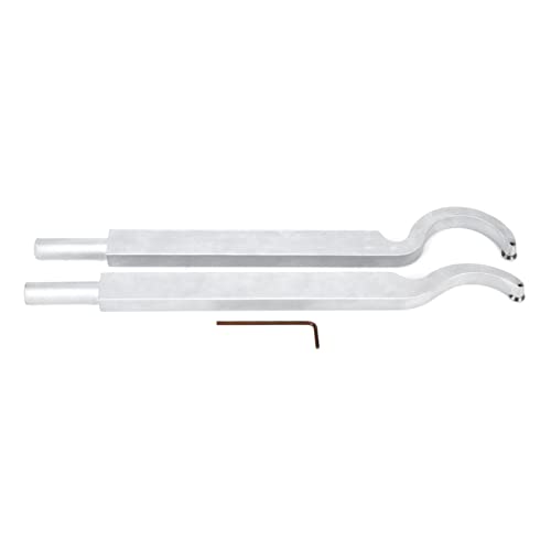 Klanata 2Pcs Wood Turning Tool, Hollowing Chisel Holder for Woodworking Lathe, Rotating Chisel Compatible with Ordinary & CNC Lathes