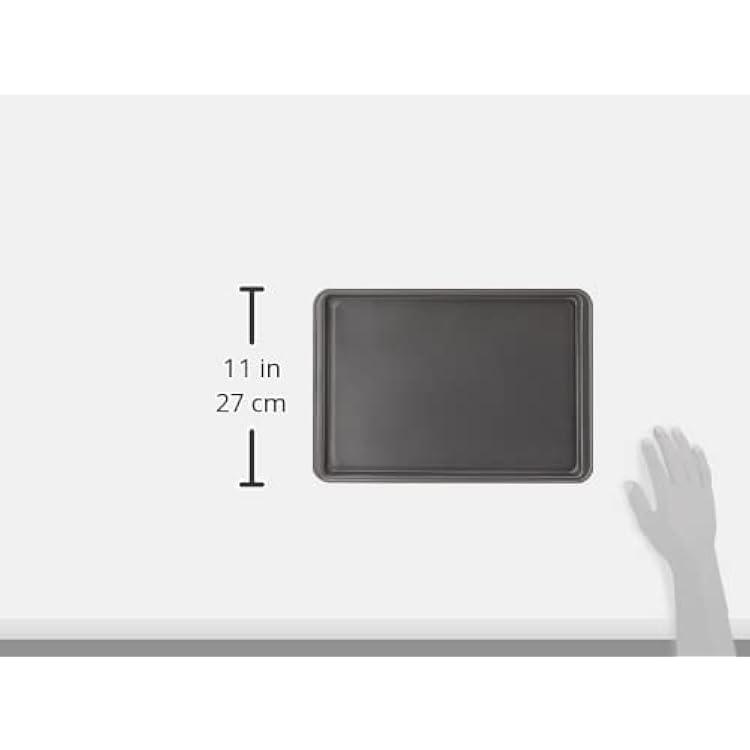 GoodCook Everyday Nonstick Baking Sheet Set, 3 Pack Includes Small (139) Medium (151) and Large (1711) Pans Carbon Steel Construction Cookie Sheets Bakeware Set, Gray