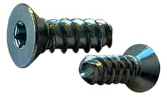 #8 x 1-1/4" Thread Forming Screws for Plastics (48-2) / Six-Lobe/Flat Head/Steel/Zinc (800 pcs)