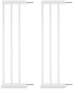 hauck 21cm Verlängerung Kompatibel mit Kinderschutzgitter Clear Step 2, Open N Stop 2, Open N Stop KD, Stop N Safe 2, Autoclose N Stop 2, Ohne Bohren, Tür- & Treppenschutzgitter Zubehör (White)