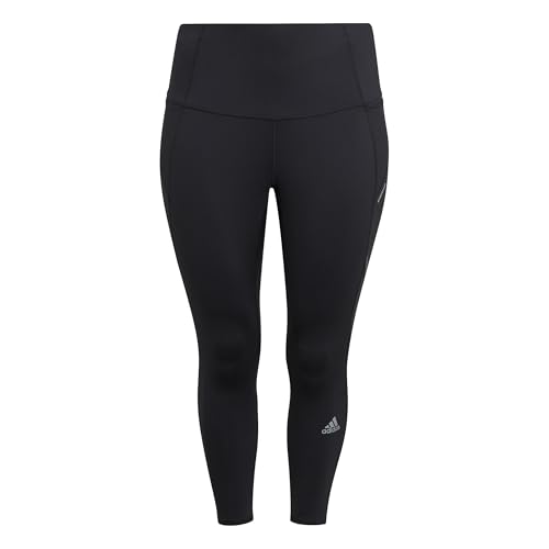 adidas womens How We Do Tights Black/Reflective Silver 4X