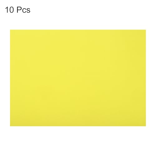 Image of uxcell 10pcs Corrugated Cardboard Paper Sheets,Light Yellow,14 inch x 10inch,for Craft and DIY Projects