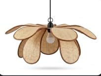 Handmade 3 Layer Jute Ceiling Pendant Lamp | Handwoven Natural Jute Hanging Light | Rustic Rattan Style Chandelier | Boho Wicker Ceiling Light Fixture for Living Room, Cafe, Restaurant & Home Decor-image-49