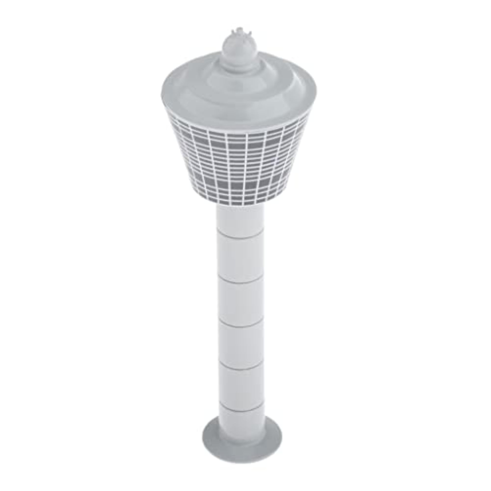 1/400 Scale Poly Simulation Airport Control Tower Model