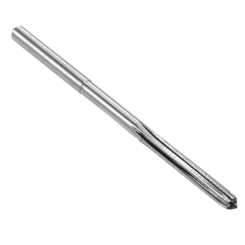 sourcing map 4.2mm Chucking Reamer, HSS Cobalt M35 Lathe Machine Reamer D4 6 Straight Flutes, Round Shank Milling Cutting Tool, for Stainless Steel Alloy Copper Metal