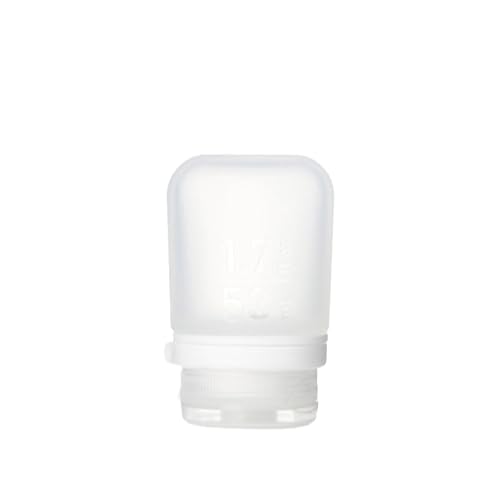 Image of humangear GoToob+ (Small) | Refillable Silicone Travel Bottle | Locking Lid | Food-Safe Material | Clear, Small (1.7 fl.oz; 53ml)
