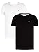 Price comparison product image Tommy Jeans Men's Tjm Slim 2pack Jersey Tee S/S Knit Tops, White / Black, L