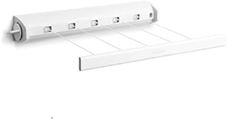 Brabantia 385728 Balcony/Indoor Retractable Washing Line - White, 22 m