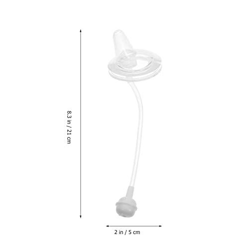 DOITOOL 3pcs Mamilos de palha do agregado familiar Palhas ponderadas de silicone palhetas de silicon