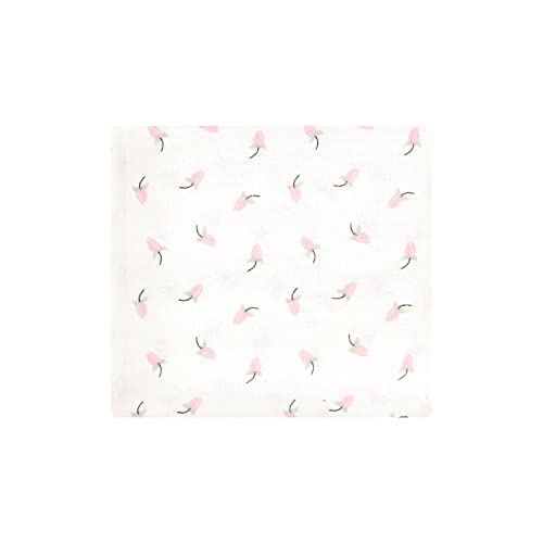 Image of Hudson Baby Unisex Baby Cotton Flannel Receiving Blankets, Blush Rose, One Size