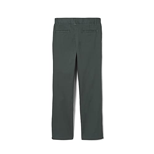 Image of French Toast Girls' Straight Fit Stretch Twill Pant | Adjustable waist, Reinforced knees, Offerend in Standard & Plus sizes, Straight leg school uniform pant
