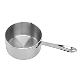 MINI CUISINIÈRE : La petite marmite est idéale pour chauffer du lait, faire du sirop, faire fondre du beurre, du fromage, du caramel et du chocolat, ou réchauffer de petites portions de légumes, chauffer des soupes, des sauces et des restes, faire de petites quantités de sauces ou faire bouillir un œuf