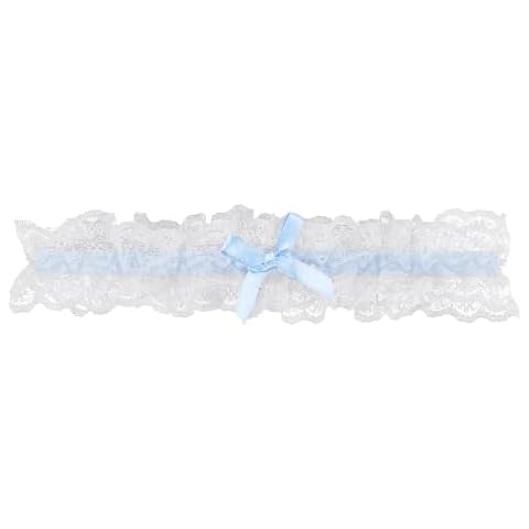 Jiamaohua Blue Bridal Lace Garter Cover