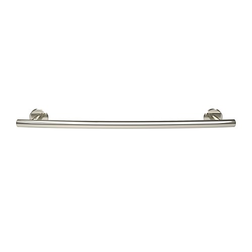 Image of Amerock Arrondi 18 inch Polished Stainless Steel Towel Bar | Decorative bathroom hardware in durable Stainless Steel construction; mounting hardware included for easy installation