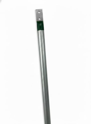 Image of 1 Metre GI Earthing Electrode for 4-5 KW Load | 39 Inch Length 48 mm Diameter Galvanized Iron Strip | Lightning Arrester Earthing Rod for Home, Office, Solar Systems & EV Charging Stations
