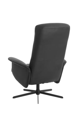 Hoclauho Relaxsessel mit Drehfunktion ergonomischer Fernsehsessel Schwarz für Wohnzimmer – Bild 8