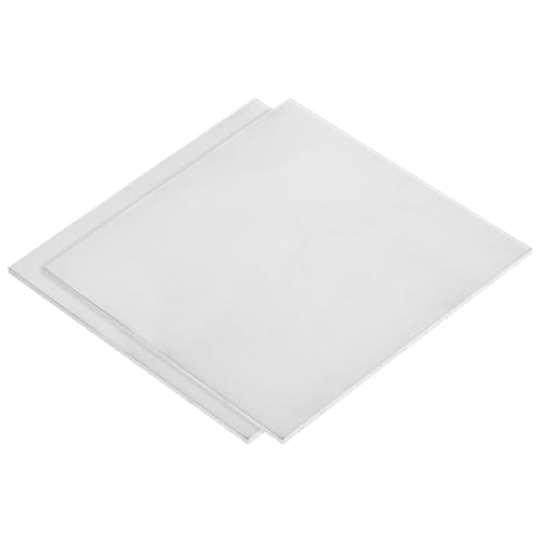 QUARKZMAN 2 Stück GR2 Titaniumplatte, 200x200x2mm Titaniumlegierung Metallplatte Für Industriemaschinen Metallbearbeitung (8x8x0.08)