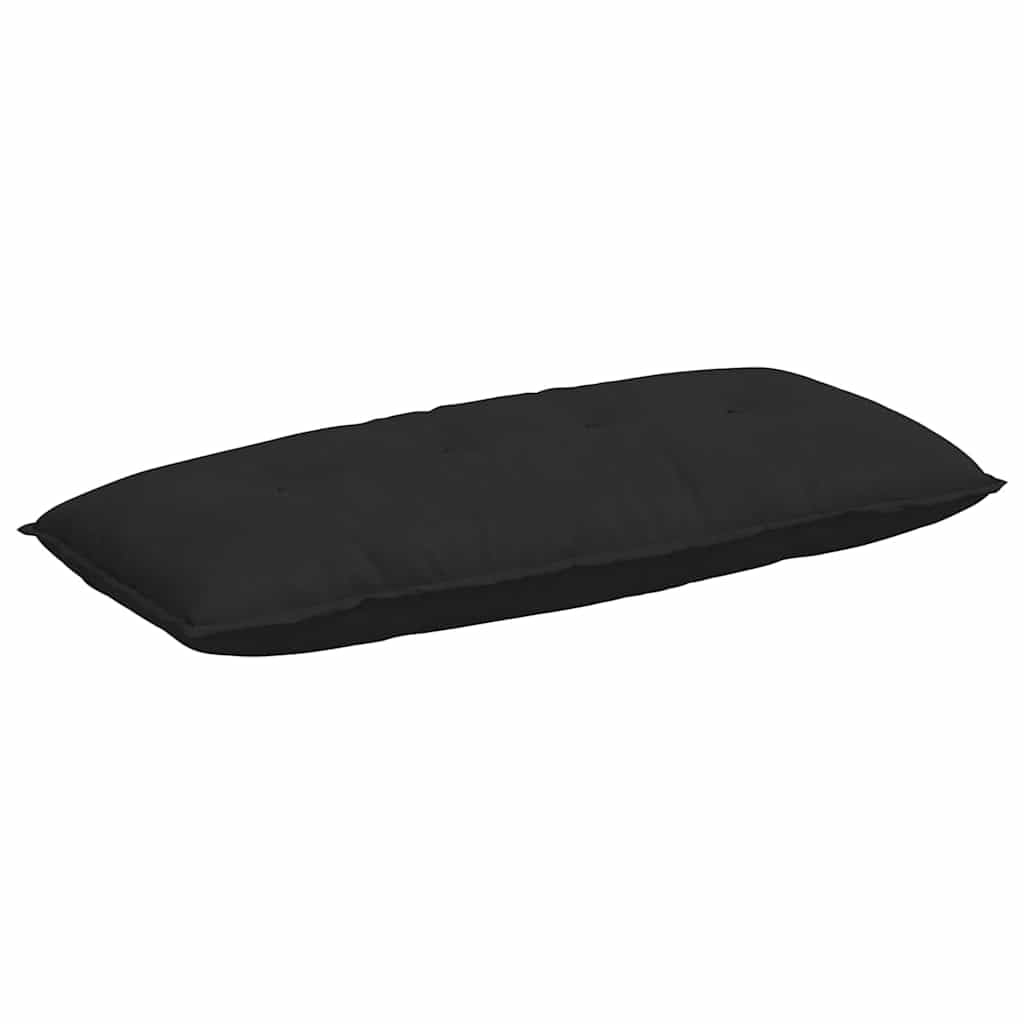 Cojín de respaldo de 120 x 50 cm – Cojín ergonómico para sofá y lectura de microfibra, funda extraíble con cremallera, para un cómodo apoyo lumbar en el salón y dormitorio, color negro