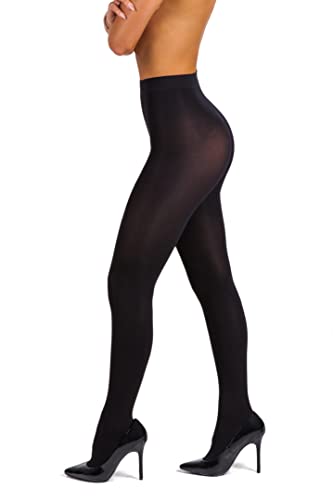 sofsy Women Super Opaque Tights - Solid Footed Pantyhose | Coverage Hosiery | 100 Den3
