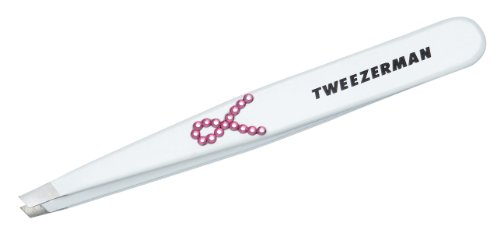 Tweezerman Breast Cancer Awareness Slant Tweezer, 1.15 Ounce