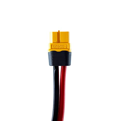 iHaospace Cabo adaptador XT60 para conector solar 12AWG 25FT, XT60 para painel solar calibre 12 7,62