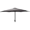 Pro Garden Parasol Dia 300 cm aluminium/polyester grijs