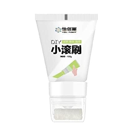 Gransumr New Paint Roller Self-Built Wall Repair Paste With Small Rolling Brush, Filling Paste Repair White Putty Tool (Pack of 1)