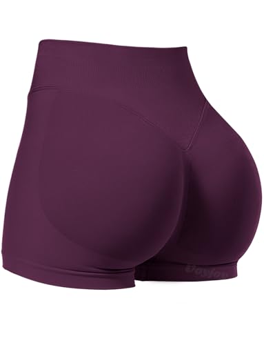 Image of VOYJOY Women Workout Impact Shorts 2.5 inch / 3.6 inch / 4.5 inch / 6 inch Scrunch Butt Booty | Tummy Control, High Waisted, Bike Short, Gentle Compression, for Women